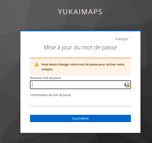 Changement de mot d epasse